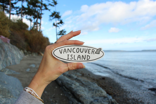 Vancouver Island Surfboard Sticker
