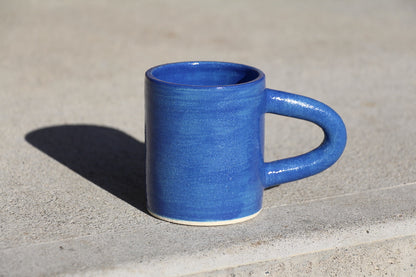 Rich Blue Pottery Mug